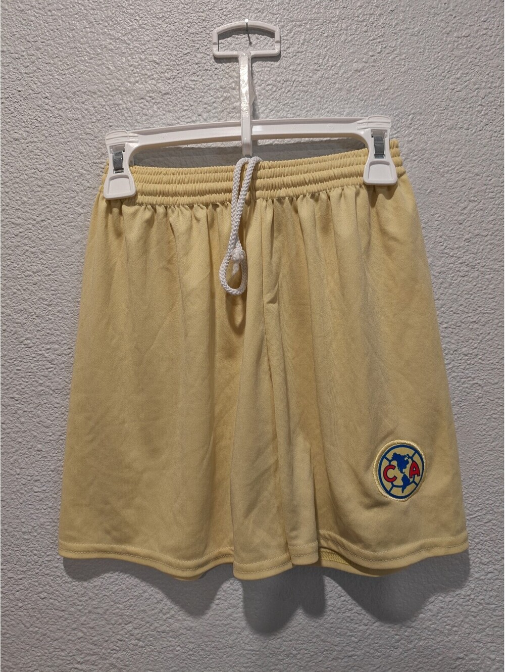 American Football Club Yellow Athletic Shorts Size 10